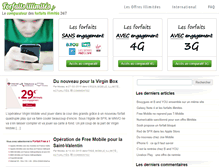 Tablet Screenshot of forfaits-illimites.fr